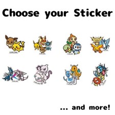 Pokemon Sticker B-SIDE LABEL Pokemon Center Made in Japan NEW Track