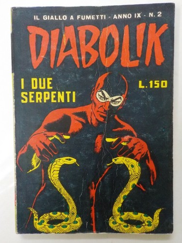 *Diabolik anno IX (9°) n 2 Originale 1° Edizione Astorina - COMPRO FUMETTI SHOP