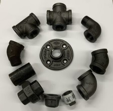 3/4" Assorted Malleable Black Iron Pipe Fittings