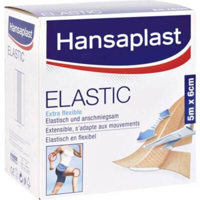 Hansaplast Cerotti ELASTIC, Cerotti impermeabili e flessibili per le articolazioni, Cerotto flessibile che si adatta ai movimenti, 10 confezioni da 20 pezzi in 2 formati
