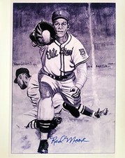 James Red Moore signed Baltimore Elite Giants Negro League 8x10 Photo- COA