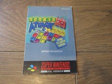 SNES Tetris Attack Cartridge Manual Nintendo