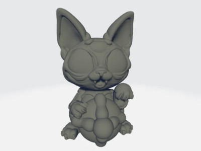 Capsule Chibi - Day of the Dead Cat