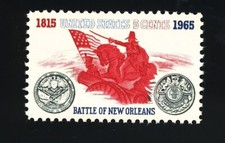 US 1965 SCOTT #1261 GEN. ANDREW JACKSON, BATTLE OF NEW ORLEANS MNH OG XF