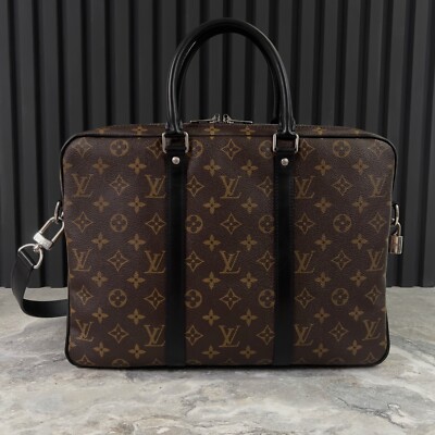 RRP $2450 Louis Vuitton Porte-Documents Voyage PM Monogram Canvas