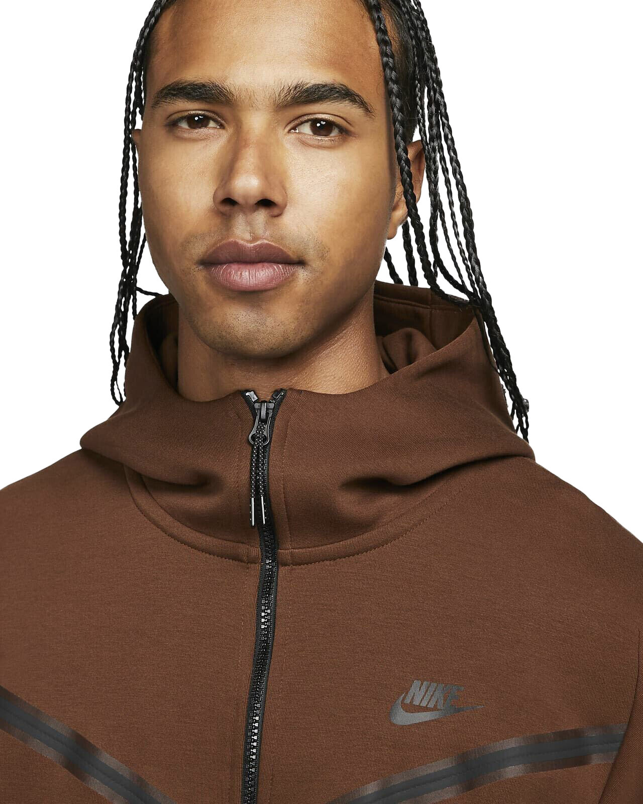 Men's Nike Sportswear Cacao Wow/Black Tech Fleece Full-Zip Hoodie – CDE