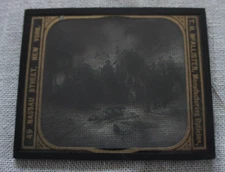 Antique T.H. McAllister Manufacturing Magic Lantern Slide BATTLE OF TRENTON 1776