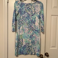 Lilly Pulitzer Sophie Dress UPF50 Shell of a Party Print Size Small