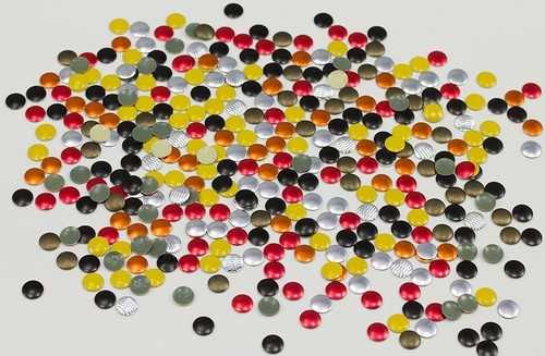 6mm Copper Round Hotfix Studs - 100 PCS - Picture 2 of 2