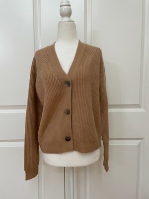 Brand New Three Button Cashmere Cardigan from Elie Tahari Brown 