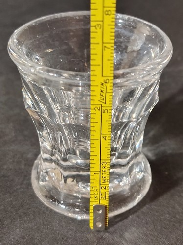 Antique EAPG Toothpick Holder 10 Scalloped Arched Panels Clear Glass Flair Top - Picture 5 of 8