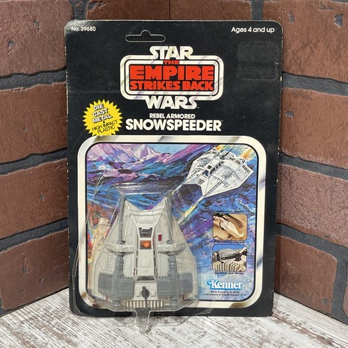 1980 Kenner Star Wars Snowspeeder UNPUNCHED Cardback & Bubble Die Cast&Plastic