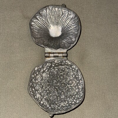 19th Cent Pewter Krause Carnation Toy Candy Mold - Jacob s Factory, Hazleton, PA