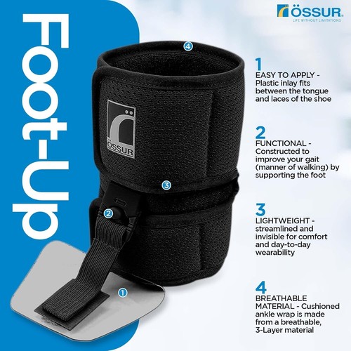 Breathable Ankle-Foot Orthosis for Drop Foot Support | X-Large, All-Day Comfort - Picture 4 of 10