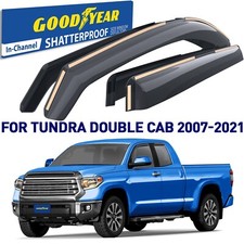 Side Window Deflectors Rain Guards for 2007-2021 Toyota Tundra Double Cab