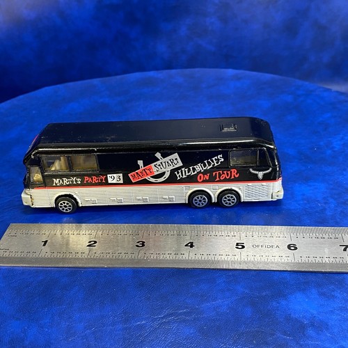 Vtg Road Champs Bus Diecast & Plastic Marty's Party '93 Marty Stuart Tour Bus - Picture 2 of 15