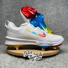 Nike Force Zoom Trout 9 Pro Baseball Metal Sizes Men White Purple Red FB2907-106