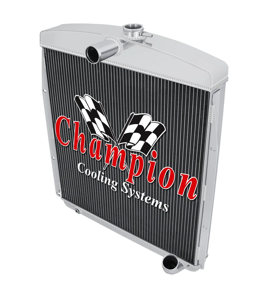 Radiador WR Champion 3 filas todo aluminio para Pontiac Silver Streak 1949-1952 Foto 3 de 4