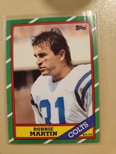1986 Robbie Martin Colts Topps Card  319 Free Shipping