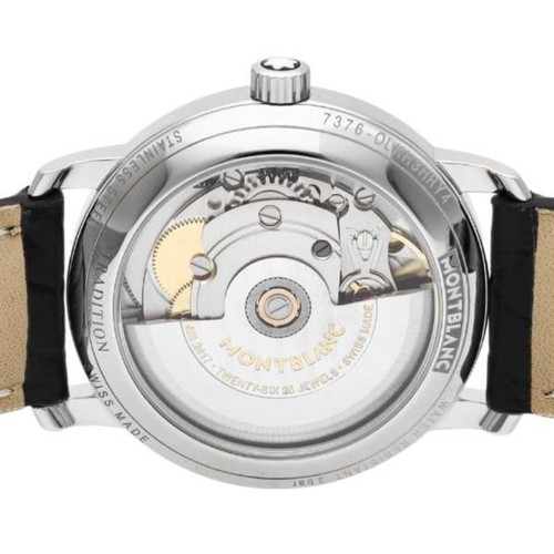 Montblanc Tradition 114957 Diamond Leather Women's Watch New + Box & Paper's - Picture 5 of 6