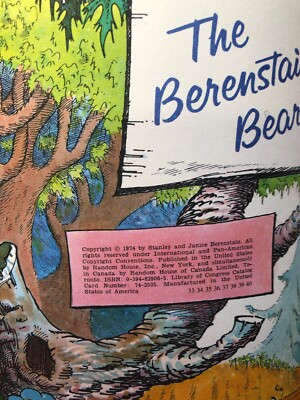 1974 “The Berenstain Bears' New Baby“ Paperback Book” (MH156)2 | eBay