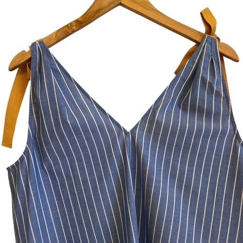 Abito Matilda Jane donna blu medio a righe cotone sabbia conchiglia copricostume da bagno - Foto 10 di 12