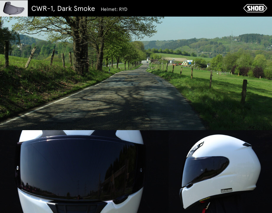 Shoei CNS-1 Dark Smoke Visier (Neotec, GT-Air, GT-Air 2), dunkel/stark getönt