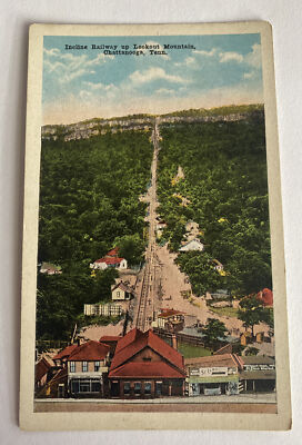 Vintage Postcard ~ Incline Railway up Lookout Mountain ~ Chattanooga, Tennessee 