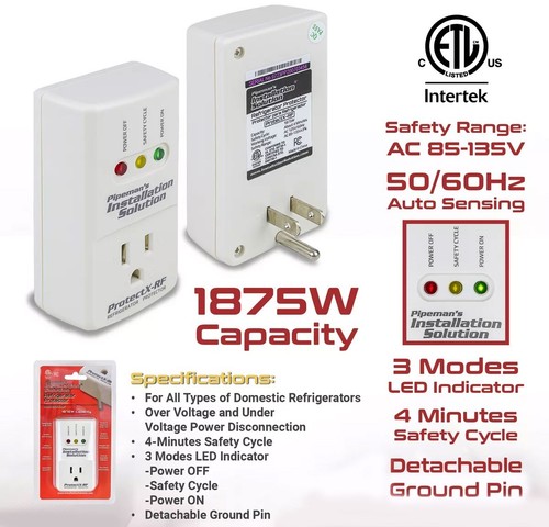 1875 Watts Refrigerator Voltage Protector Brownout Surge Appliance (New Model) - Picture 2 of 7