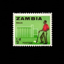 Zambia, Scott 4, Farmer & Silo, 1964, MH