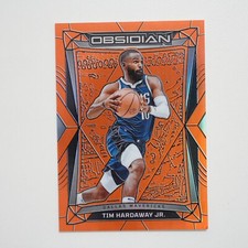 Tim Hardaway Jr 2023-24 Panini Obsidian Orange Flood Electric Etch /99 #199 Mavs