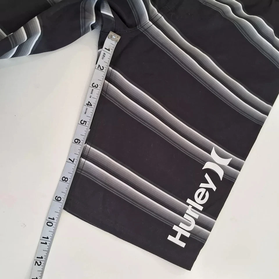 Hurley Board Shorts Boy Elastic Waist Black Board Shorts Size L - Image 3 of 4