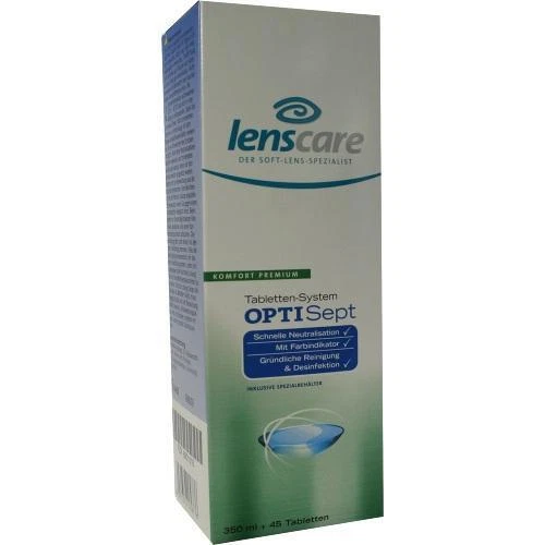 LENSCARE OptiSept Kombip.350 ml+45 Tabl.+1 Beh. 1 P - Bild 1 von 1