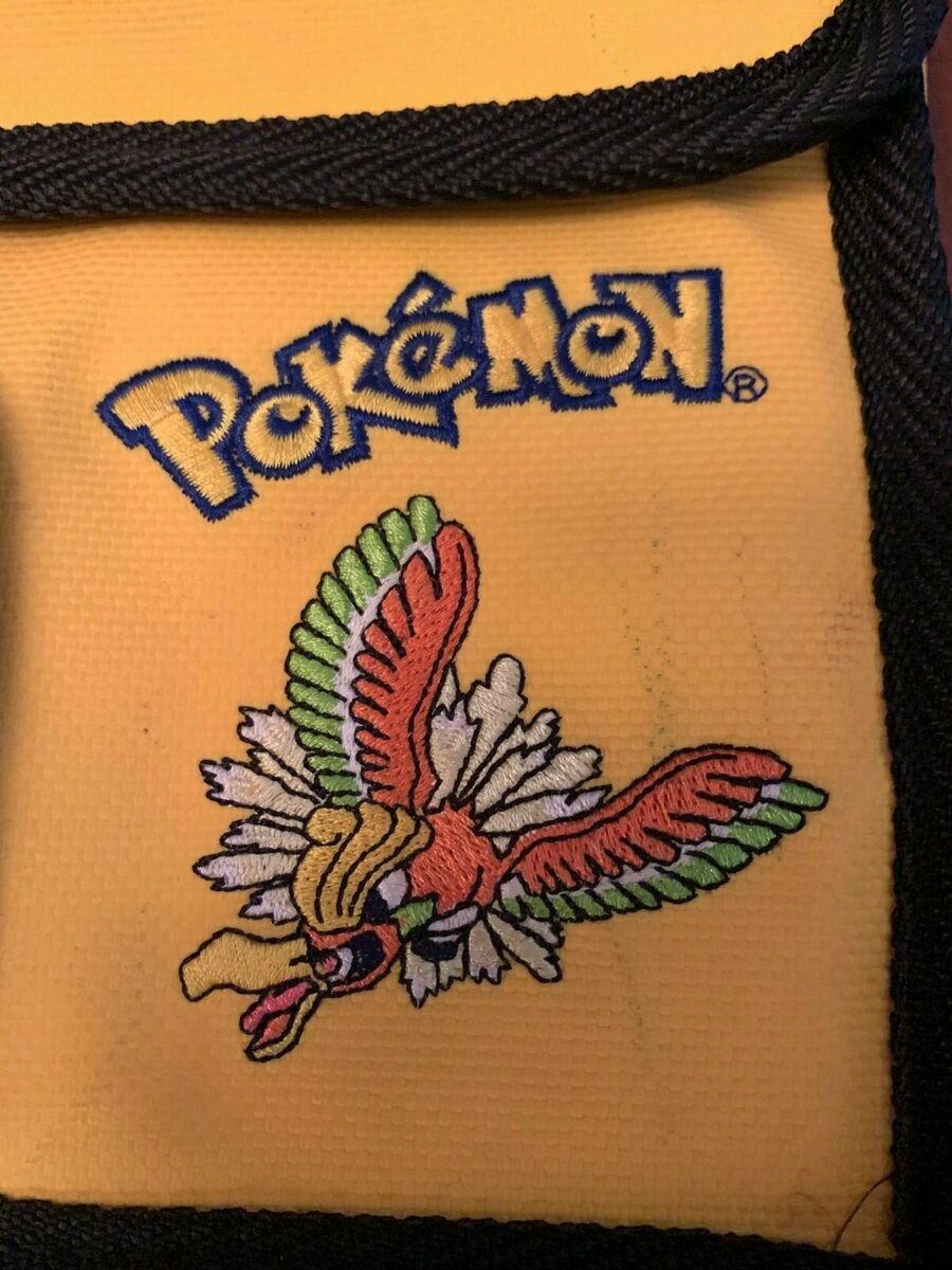 RARE POKEMON YELLOW CROSS BODY PURSE BAG POUCH STITCHED NINTENDO GAMEBOY  CASE