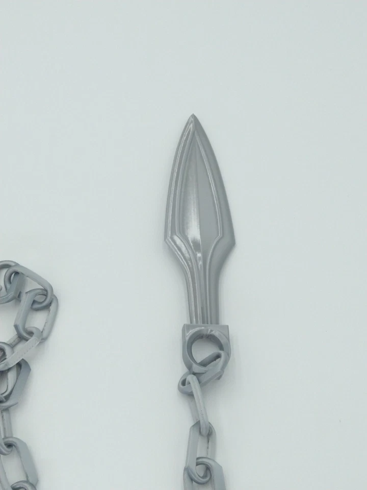 Mortal Kombat Scorpion Kunai Con Cadenas 60" Plateado IMPRESO EN 3D Foto 4 de 4