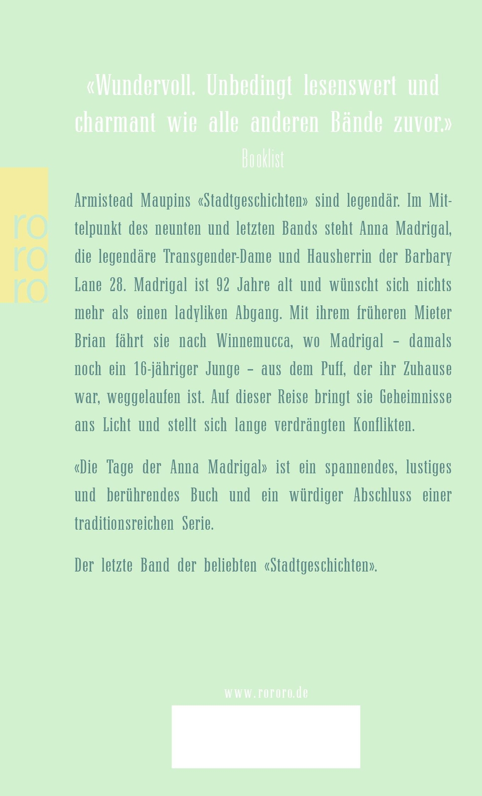 Thumbnail - Die Tage Der Anna Madrigal, Armistead Maupin