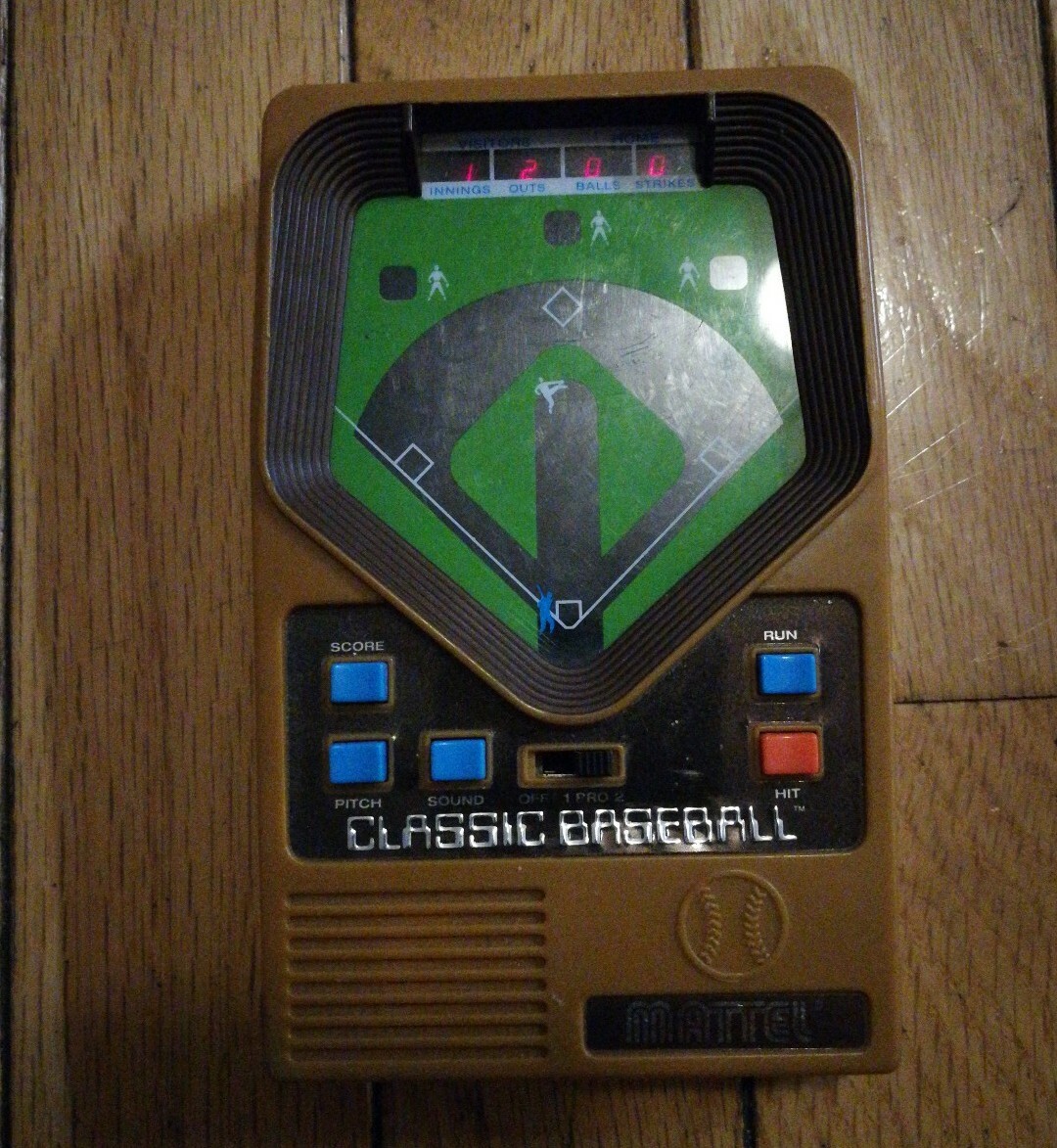 Mattel Classic Baseball Handheld Electronic Games 2001 (tested and ...