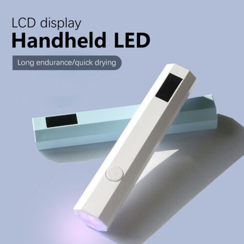 Mini LED Nagellampe Wiederaufladbare Nail Art UV Trockner Maschine mit Display - Bild 1 von 16