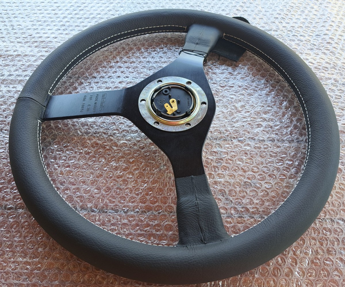 Momo C38 leather steering wheel New! | eBay