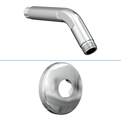 5.95" Universal Replacement Part for Showerheads, Shower Arm with Plastic Flange - Picture 5 of 6