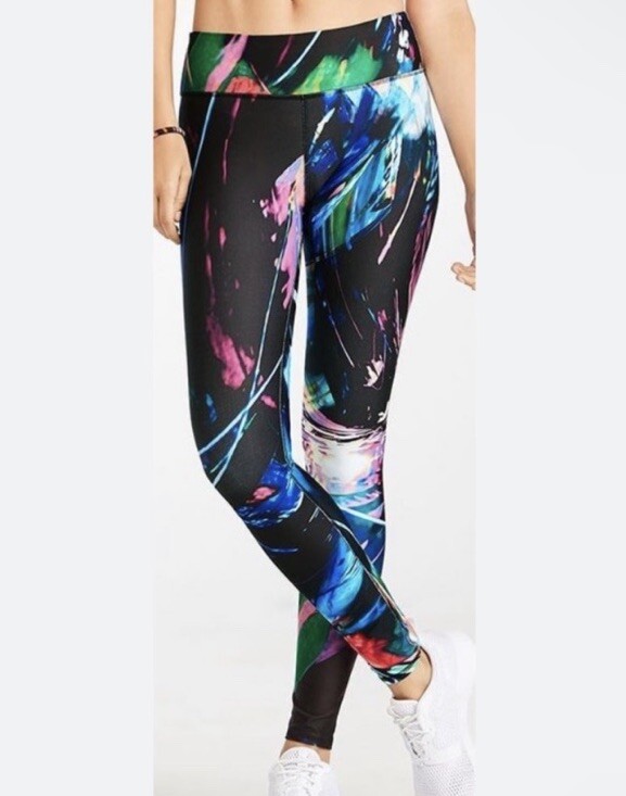 Fabletics Paint Splatter Multicolor Ankle length … - image 1
