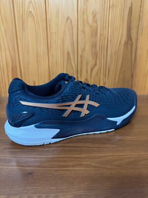 ASICS GEL-Resolution 9 Tennis Shoes Blue/Gold 1041A468 960