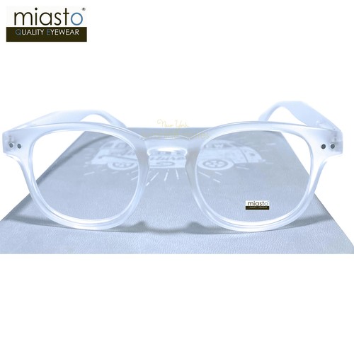 MIASTO ""CIAO"" PREPPY RUNDE/QUADRATISCHE SCHLÜSSELLOCH-LESEBRILLE + 2,00 WEISS/KLAR - Bild 2 von 3