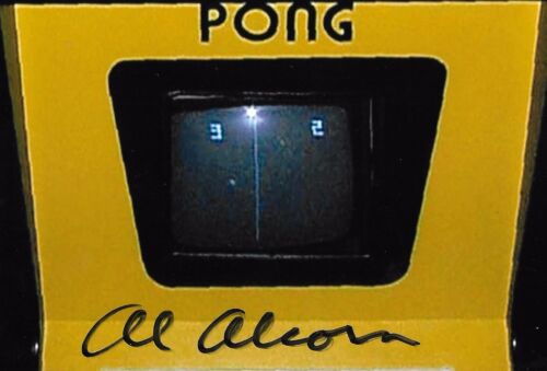 Al Alcorn firmato Inventor Pong Computer Science raro LOOK COA! - Foto 1 di 1