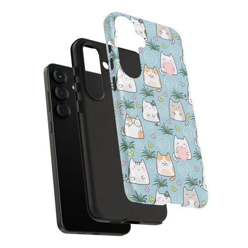 Cute Cat Phone Case, Kawaii Cat Lovers Mobile Cover - 第 217/277 張圖片