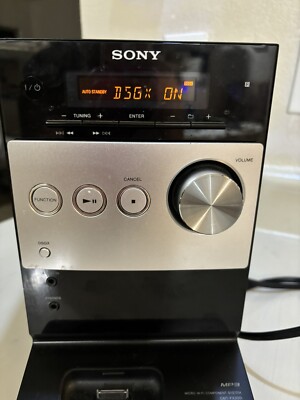 Sony CMT-FX300i Micro Hi Fi Component Stereo Tuner Aux iPod CD w/Remote TESTED!