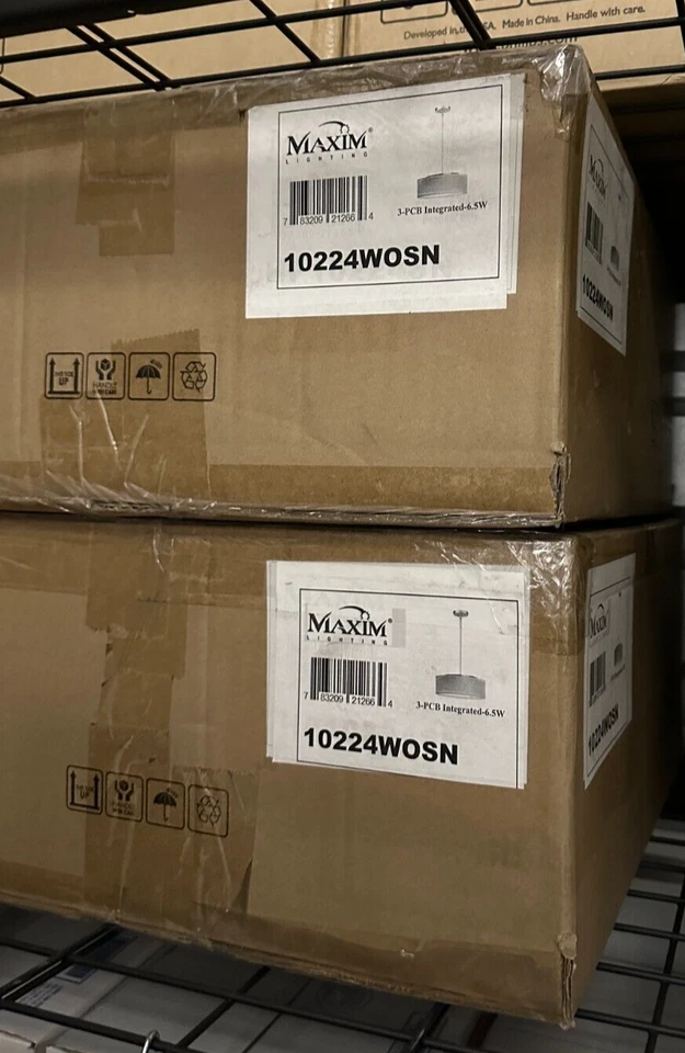 Maxim Lighting Model 10224WOSN Prime 16" LED Pendant Satin Nickel New Open Box - Image 4 of 4