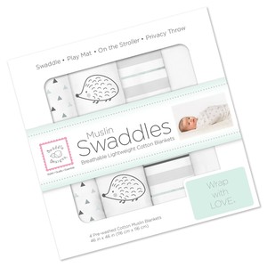 plain white muslin blankets