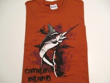 MEN'S T SHIRT CATALINA ISLAND MARLIN MEDIUM HEAVY COTTON