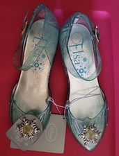 DISNEY ORIGINAL Frozen ELSA Costume Light Up Shoes Childs Size US 2/3 NEW